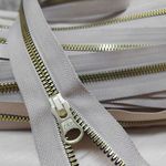ziper Vislon Bag ZAP Nº 05 Bege e Ouro