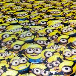 Tecido Cetim Charmeuse Minions Amarelo