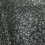 Laminado Sintético PU Glitter Sextavado Preto