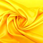 Tecido Cetim Charmeuse Liso Amarelo 100% Poliéster