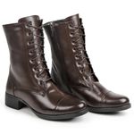 Bota coturno feminino Aproprie cano médio
