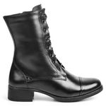 Bota coturno feminino Aproprie cano médio