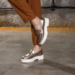 Mocassim Feminino Tratorado Aproprie shine 