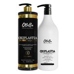 PROGRESSIVA OXIPLASTIA LISOPERFEITO 0%FORMOL 1000ML + SHAMPOO ANTIRESSIDUO QBELLA PROFISSIONAL 1000ML