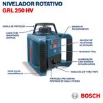 NIVEL LASER ROTATIVO 250M (GRL250HV) 0601061600 - BOSCH 