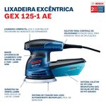 LIXADEIRA EXCÊNTRICA 250W (GEX125-1AE) - BOSCH