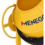 BETONEIRA MENEGOTTI 400L PRIME COM MOTOR MONOFASICO 110/220V. - MENEGOTTI 