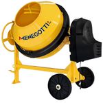 BETONEIRA MENEGOTTI 400L PRIME COM MOTOR MONOFASICO 110/220V. - MENEGOTTI 