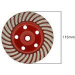 REBOLO DIAMANTADO DESBASTE 115MM.ROSCA M14X2 - ROCAST