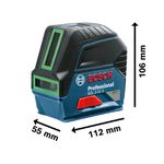 NÍVEL LASER VERDE 15M (GCL2-15G) - BOSCH 