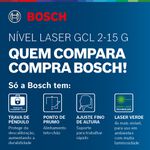 NÍVEL LASER VERDE 15M (GCL2-15G) - BOSCH 