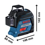 NIVEL LASER 080M(GLL3-80) COM MALETA SEM RECEPTOR 0601063S00 - BOSCH 