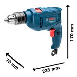 FURADEIRA DE IMPACTO 1/2" 550W VVR. (GSB550RE) CX. - BOSCH