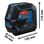 NIVEL LASER 050M(GCL2-50G)VERDE COM PONTOS +TRIPE 0601066M01 - BOSCH 