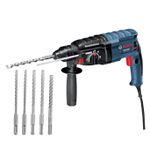 MARTELETE PERFURADOR /ROMPEDOR 820W(GBH2-24D)CAIXA + 5BROCA 220V - BOSCH 