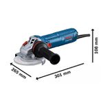 ESMERILHADEIRA 5" 1200W (GWS12 - 125S) 220V - BOSCH