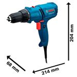 PARAFUSADEIRA ELETRICA /FURADEIRA 400W.(GSR7-14E) COM BOLSA 110V/220V - BOSCH 