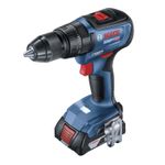 PARAFUSADEIRA/FURADEIRA DE IMPACTO 18V SEM ESCOVA (GSB18V-50) COM 2 BATERIAS 2A. COM MALETA + 23 ACESSÓRIOS BV - BOSCH