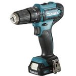 COMBO PARAFUSADEIRA/FURADEIRA + PARAFUSADEIRA DE IMPACTO A BATERIA 12V COM 2BATERIAS 2AH/ CARREGADOR E MALETA METALICA CLX228SAX- MAKITA 