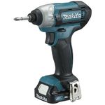 COMBO PARAFUSADEIRA/FURADEIRA + PARAFUSADEIRA DE IMPACTO A BATERIA 12V COM 2BATERIAS 2AH/ CARREGADOR E MALETA METALICA CLX228SAX- MAKITA 