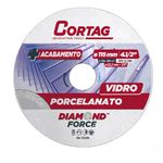 DISCO DIAMANTADO PORCELANATO E VIDRO LISO 115MM - CORTAG 