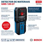DETECTOR MATERIAIS (GMS 120-27) 0601081700 - BOSCH 