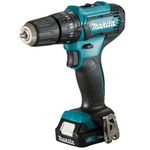 FURADEIRA PARAFUSADEIRA DE IMPACTO 12V COM DUAS BATERIAS 1.5Ah / CARREGADOR E MALETA HP333DWYE - MAKITA