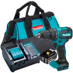PARAFUSADEIRA /FURADEIRA DE IMPACTO 18V (DHP490) 1BATERIA 3,0AH + CARREGADOR E BOLSA - MAKITA 