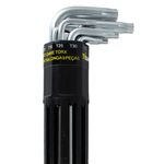 JOGO CHAVE TORX COM GUIA LONGA T10-T50 09PEÇAS - TITANIUM