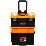 CAIXA PLASTICA FERRAMENTAS 3X1 COM RODAS - TACTIX