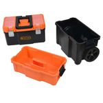 CAIXA PLASTICA FERRAMENTAS 3X1 COM RODAS - TACTIX