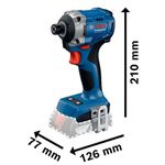 CHAVE DE IMPACTO BATERIA 18,0(GDR18V-215)SEM BATERIA / SEM CARREGADOR - BOSCH 