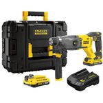 MARTELETE PERFURADOR ROMPEDOR 20V (SBH900)COM 2 BATERIAS E CARREGADOR BIVOLT - STANLEY