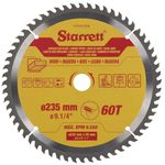 SERRA CIRCULAR METAL DURO PARA MADEIRA 235X60 9.1/4" CCS235-60CW - STARRETT 