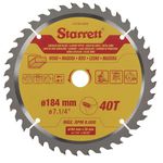 SERRA CIRCULAR METAL DURO PARA MADEIRA 184 X 40 7.1/4" CCS184-40AW - STARRETT