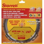SERRA CIRCULAR METAL DURO PARA MADEIRA 235X24 9.1/4" CCS235-24CW - STARRETT