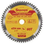 SERRA CIRCULAR METAL DURO PARA MADEIRA 254X 60 10" CCS254-60DW - STARRETT 