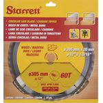 SERRA CIRCULAR METAL DURO PARA MADEIRA 305X 60 12" CCS305-60DW - STARRETT