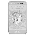 Moeda de Prata Perth Mint Silver Dragon 1oz 2018