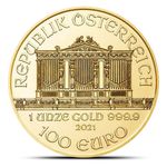 Moeda de Ouro 2021 1 oz Austrian Gold Philharmonic Coin (BU)