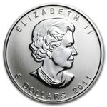 Moeda de Prata Canadian Silver Maple Leaf 1 Oz 2011