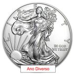 Moeda de Prata American Silver Eagle 1 ozt (ANO DIVERSO)