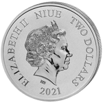 Niue 2021- Lord Of The Ring Ag999 1 Oz