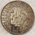 (4) Moeda de Prata 900 Brazil 1000 reis, 1913