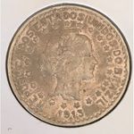 (4) Moeda de Prata 900 Brazil 1000 reis, 1913