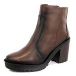 Bota Feminina em Couro Salto Médio - Fumex