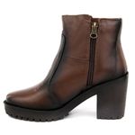Bota Feminina em Couro Salto Médio - Fumex