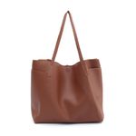 Bolsa Feminina Sacola Grande Antonela Caramelo