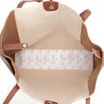 Bolsa Feminina Sacola Grande Antonela Caramelo e Marfim