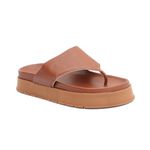 Sandália Fran Flatform de Dedo Caramelo